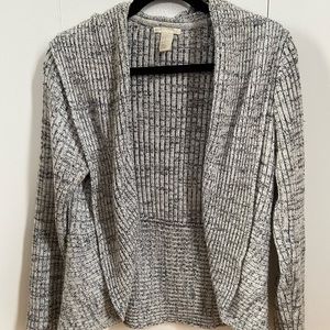 Grey/white Knit Cardigan - H&M